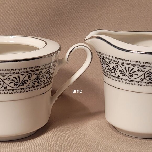 Noritake Prelude Sugar Bowl (NO LID) & Creamer Pitcher PERFECT! - Picture 1 of 5